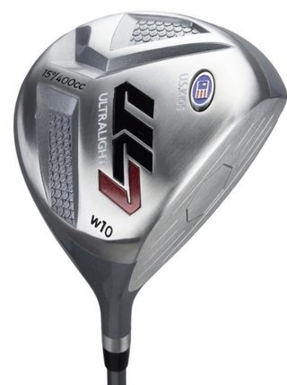 U.S. Kids Golf UL7-60 (152cm) W10 5-Club junior golfset + stand bag, silver/navy/vit