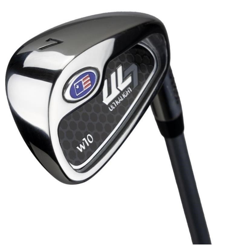 U.S. Kids Golf UL7-60 (152cm) W10 5-Club junior golfset + stand bag, silver/navy/vit