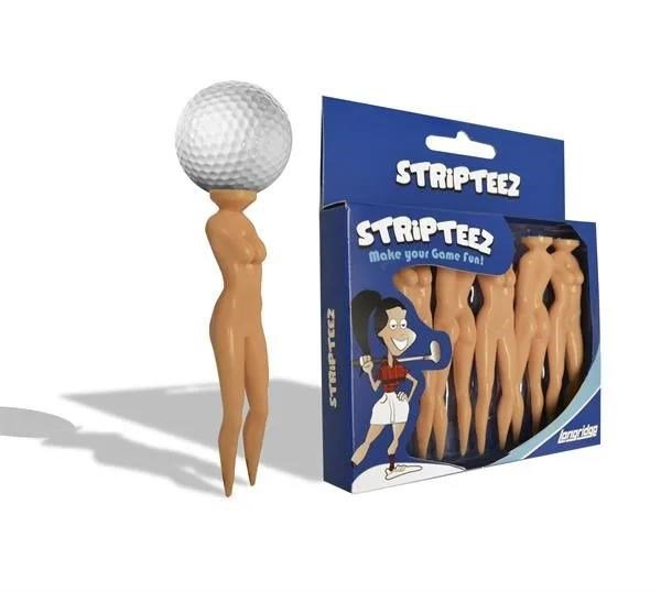 Longridge Strip Teez 76mm golfpinnar, 6-pack