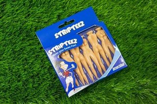 Longridge Strip Teez 76mm golfpinnar, 6-pack