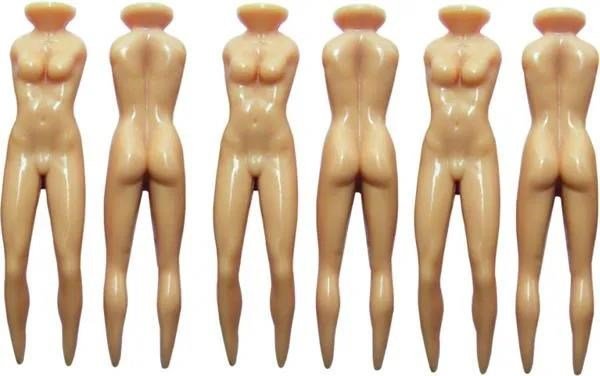 Longridge Strip Teez 76mm golfpinnar, 6-pack