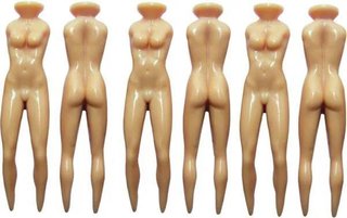 Longridge Strip Teez 76mm golfpinnar, 6-pack