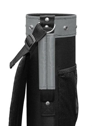 Longridge 5" stand pencil bag, black/silver