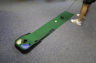 Longridge Putt N Hazzard Putting Mat 35x200cm träningsmatta