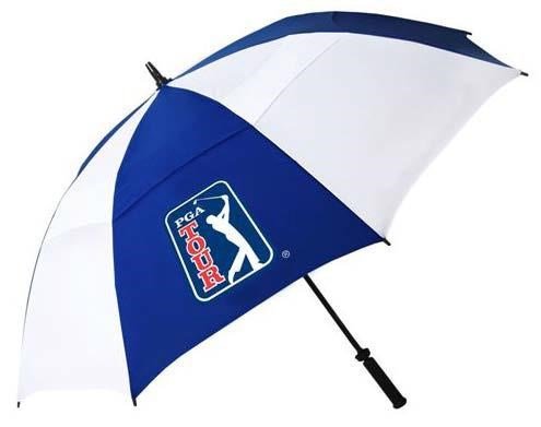 PGA Tour Windproof Double Canopy 62" paraply, vit/blå