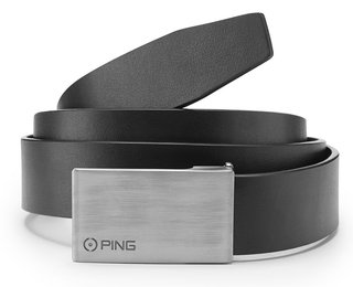 PING Hughes Leather mens golf belt, svart