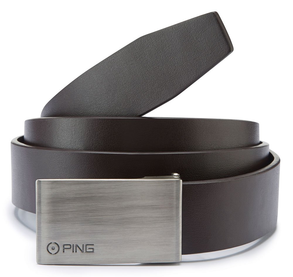 PING Hughes Leather herr golfbälte, brun