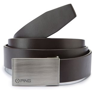 PING Hughes Leather herr golfbälte, brun