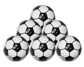 Longridge Football golfbollar, mix färger
