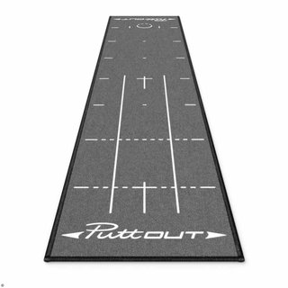 PuttOUT PuttOUT Putting Mat Medium Grey 2,4m