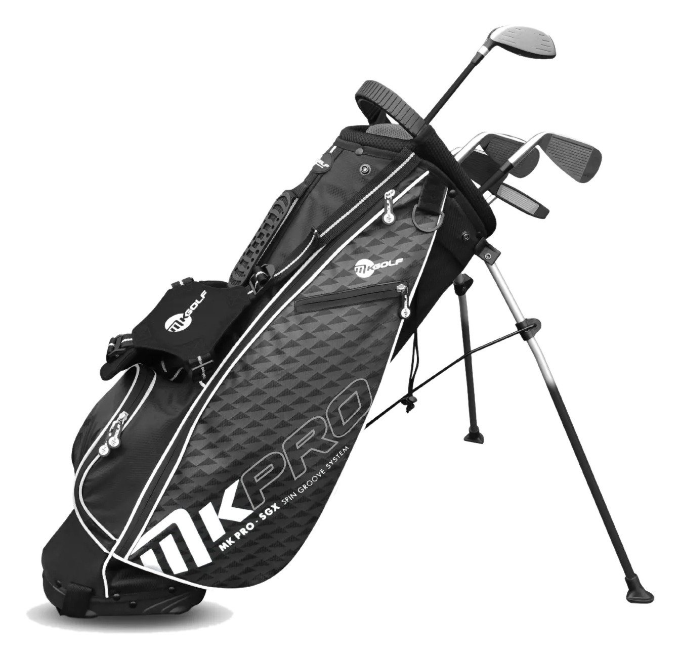 MKids Pro Junior golfset, grafit, stand bag, grå