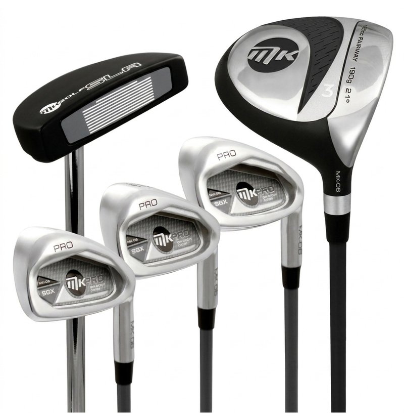 MKids Pro Junior golfset, grafit, stand bag, grå