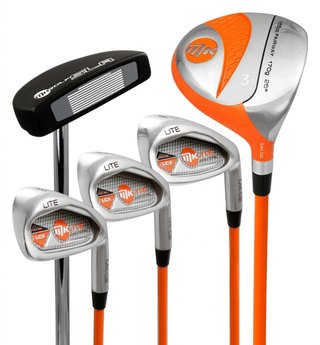 MKids Lite Junior golfset, grafit, +stångbag, orange