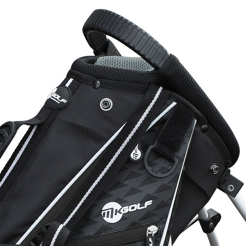MKids Pro Junior Black 65" (165cm/12-14Y) junior stand bag, svart