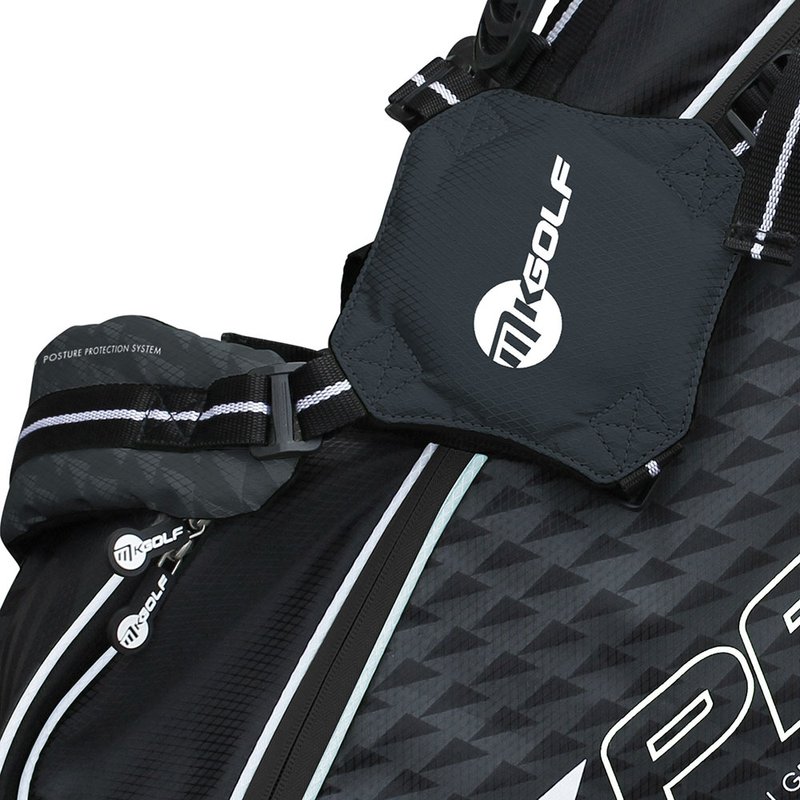 MKids Pro Junior Black 65" (165cm/12-14Y) junior stand bag, svart