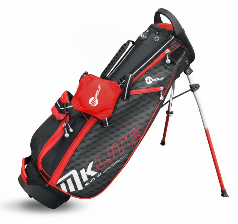MKids Lite Junior Red 53" (135cm/7-9Y) junior stand bag, röd