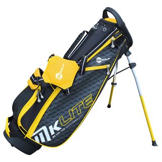 MKids Lite Junior Yellow 45" (115cm/5-7Y) junior stand bag, gul