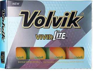 Volvik VIVID Lite golfbollar, orange