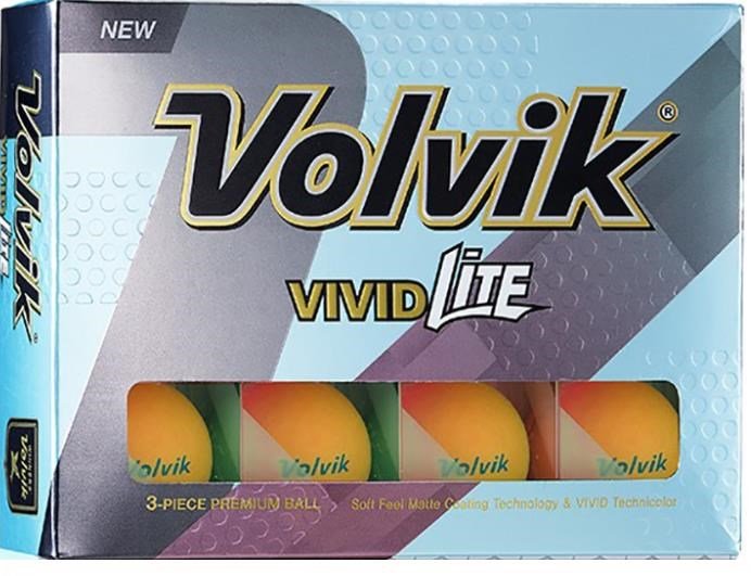 Volvik VIVID Lite golfbollar, orange