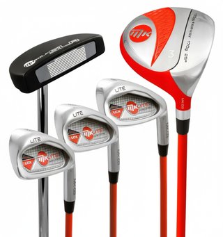 MKids Lite Junior golfset, grafit, +stångbag, röd