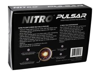 Nitro Pulsar golfbollar, lime