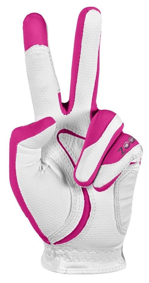Zoom Zoom Weather junior golfhandske, vit/rosa