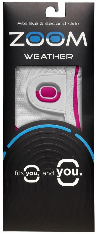 Zoom Zoom Weather junior golfhandske, vit/rosa