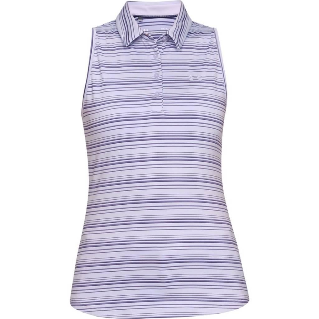 Under Armour Zinger Sleeveless dam polo, lila