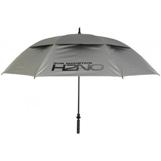 Sun Mountain H2NO UV 30SPF Dual Canopy automatiskt paraply, pulversilver