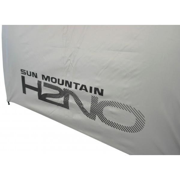 Sun Mountain H2NO UV 30SPF Dual Canopy automatiskt paraply, pulversilver
