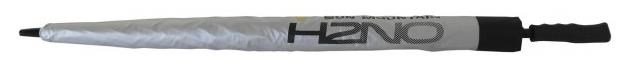 Sun Mountain H2NO UV 30SPF Dual Canopy automatiskt paraply, pulversilver