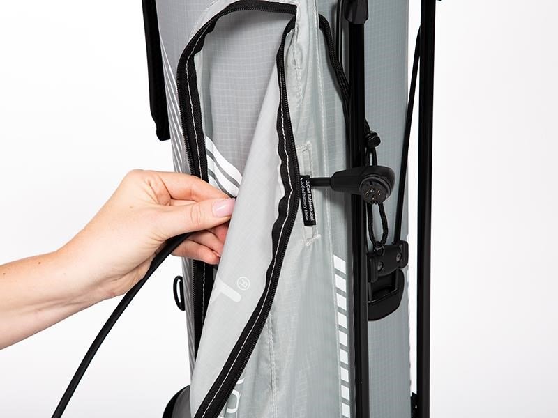 JuCad Superlight stand bag, vit/blå