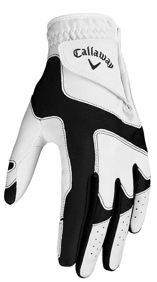 Callaway Opti Fit damgolfhandske, vit/svart