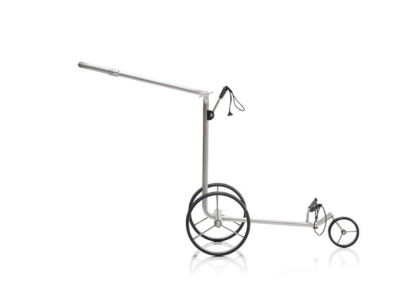 JuCad drive SL Titan Travel eX 2.0 elektrisk trolley + fjärrkontroll + transportväska (JRT-1), titanium