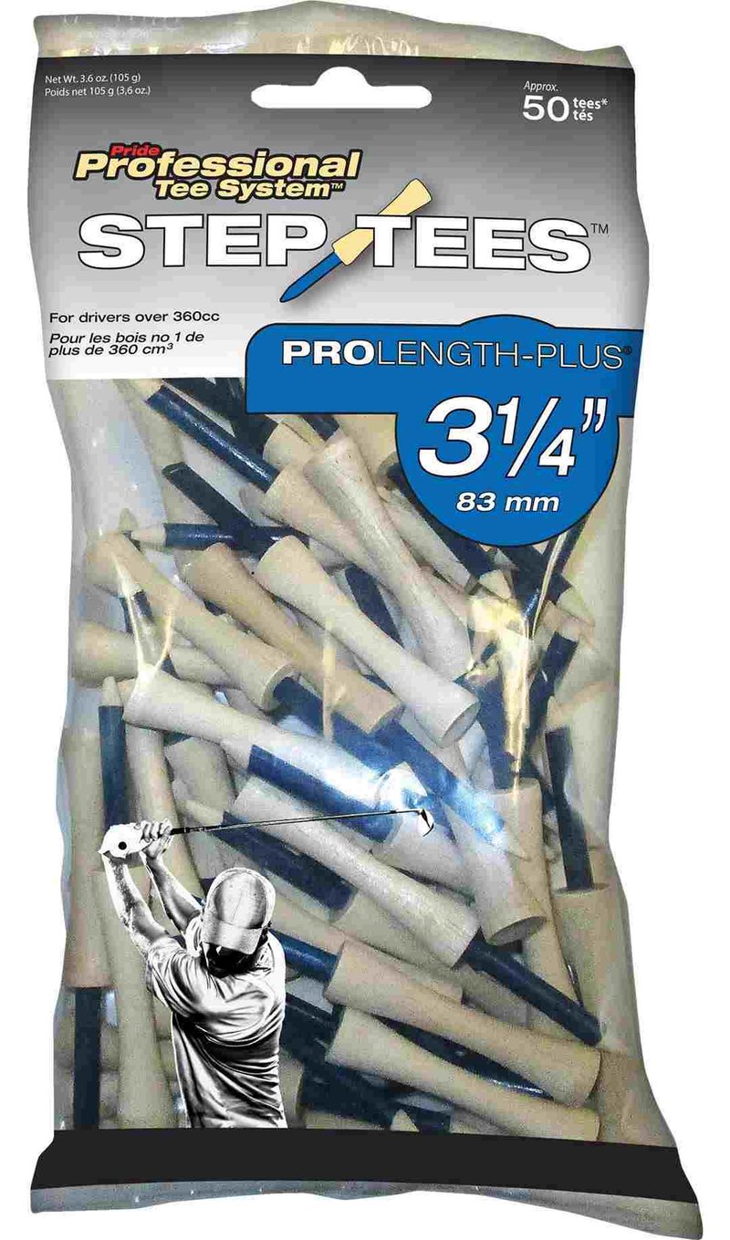 Pride Professional Tee System Pride Prolength Tees Blå trä-tees 3 1/4" (83mm), 50-pack