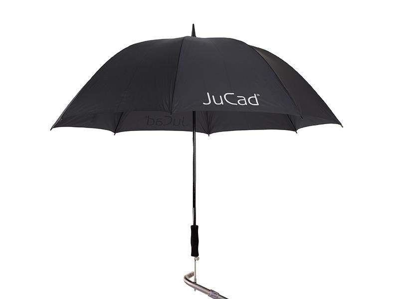 JuCad teleskopiskt golfparaply 68" med pinne, svart