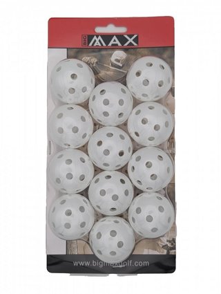 Big Max Airballs träningsgolfbollar (12 bollar), vit