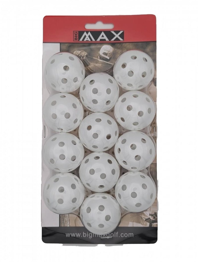 Big Max Airballs träningsgolfbollar (12 bollar), vit