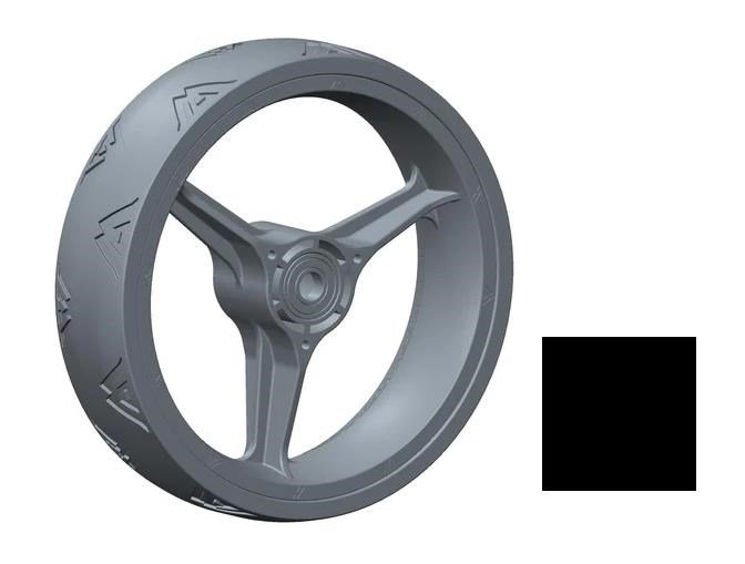 Big Max Reservdel - Framhjul för Blade Quattro, svart