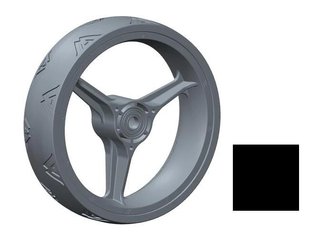 Big Max Reservdel - Framhjul för Blade Quattro, svart