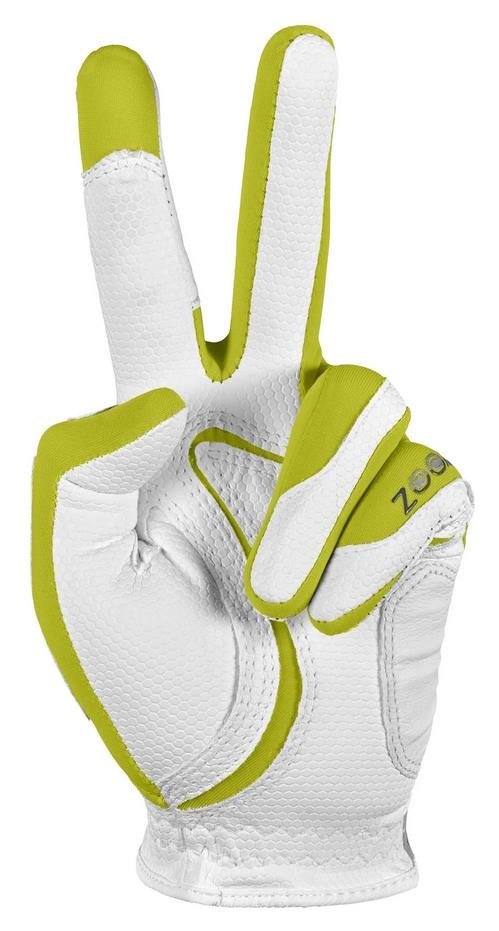 Zoom Zoom Weather herr golfhandske, vit/lime