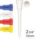 Lignum Tee 72mm (2 3/4") 12-pack, colour mix