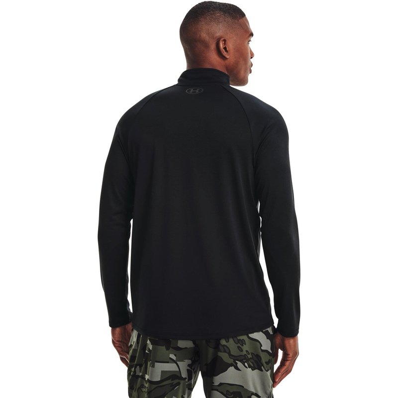 Under Armour Tech 2.0 1/2 Zip herr långärmad tröja, svart