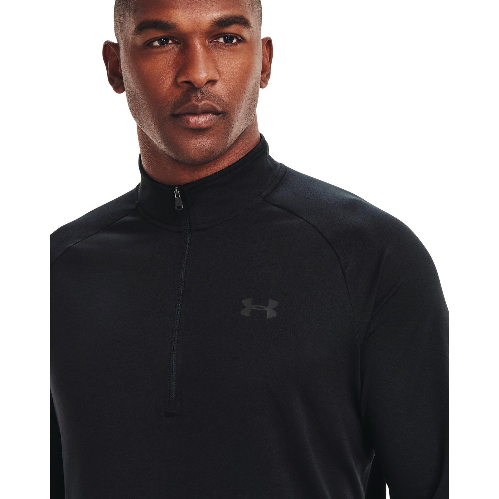 Under Armour Tech 2.0 1/2 Zip herr långärmad tröja, svart