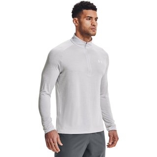 Under Armour Tech 2.0 1/2 Zip herr långärmad tröja, ljusgrå