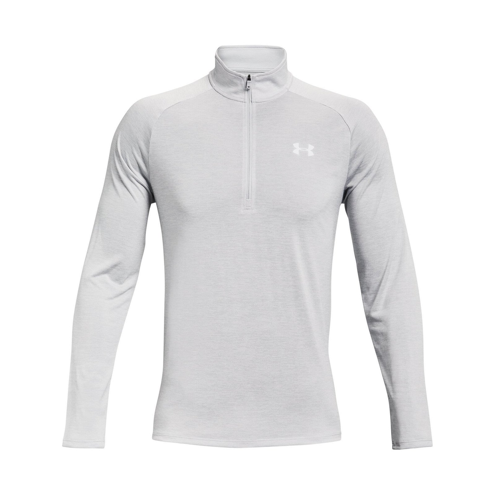 Under Armour Tech 2.0 1/2 Zip herr långärmad tröja, ljusgrå