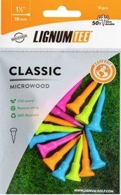 Lignum Ecoline Tee 38mm (1 1/2"), 16pack, neon mix