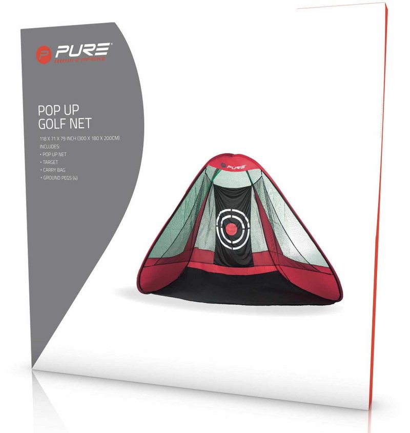 Pure2Improve Triangle Pop-Up golfträningsnät (295x197x177cm)