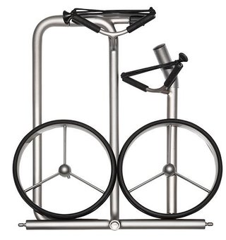 JuStar Silver manuell vagn med 2 hjul, titaniumsilver finish