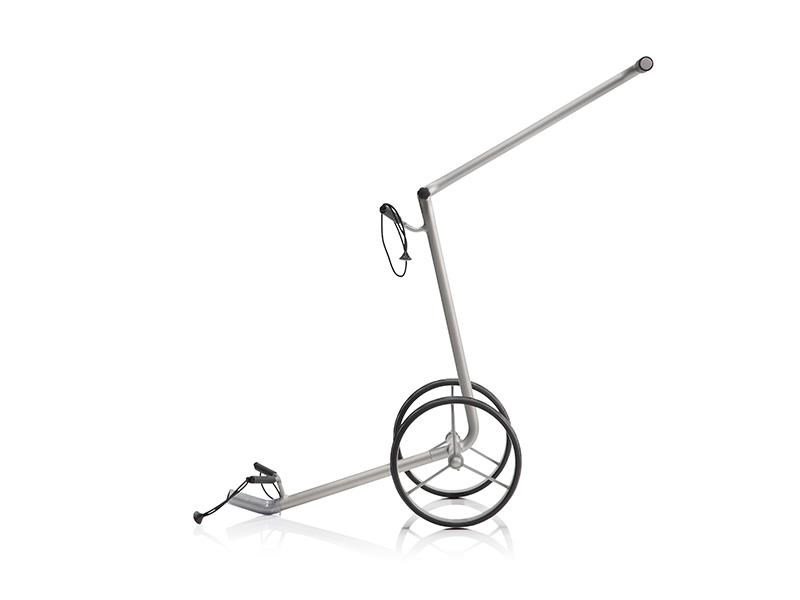 JuStar Silver manuell vagn med 2 hjul, titaniumsilver finish
